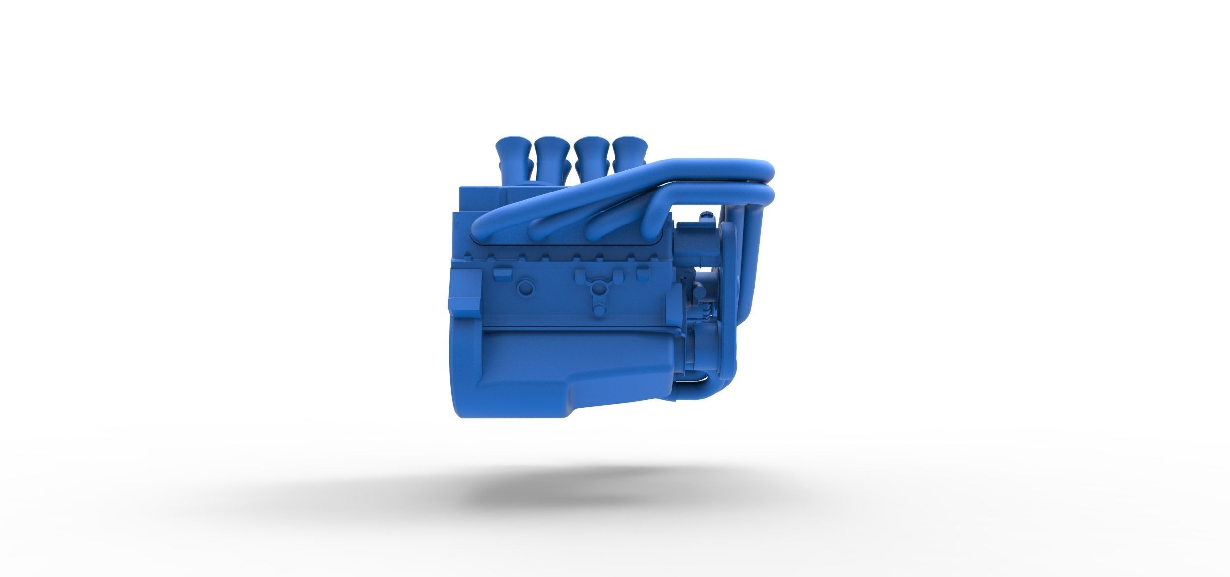 Engine V8 for Supermodified race car Scale 1 to 25 3D print model_13