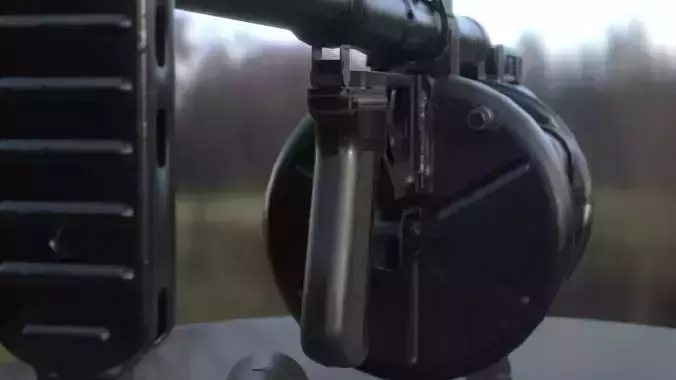 6G30 Grenade Launcher Low-poly 3D model