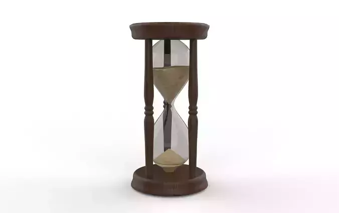 Hour Glass Low-poly 3D model