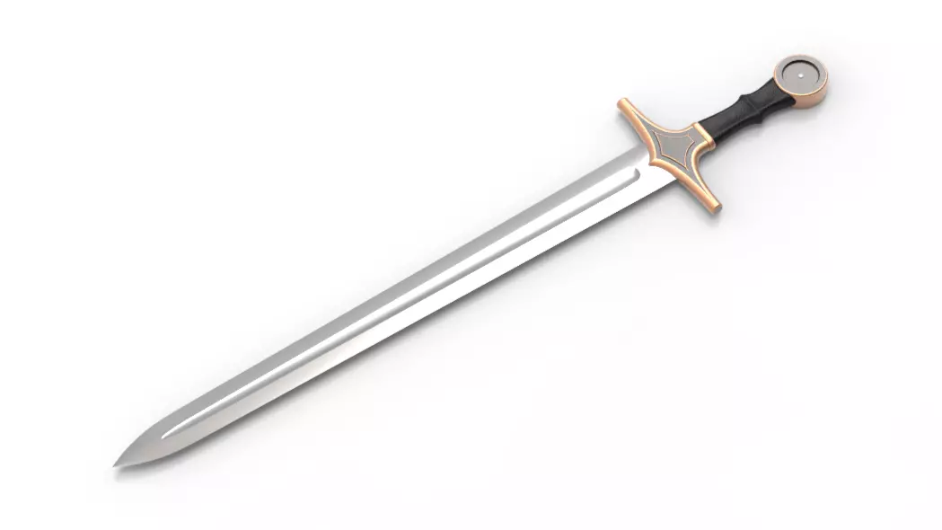 Knights Sword 3D model_0
