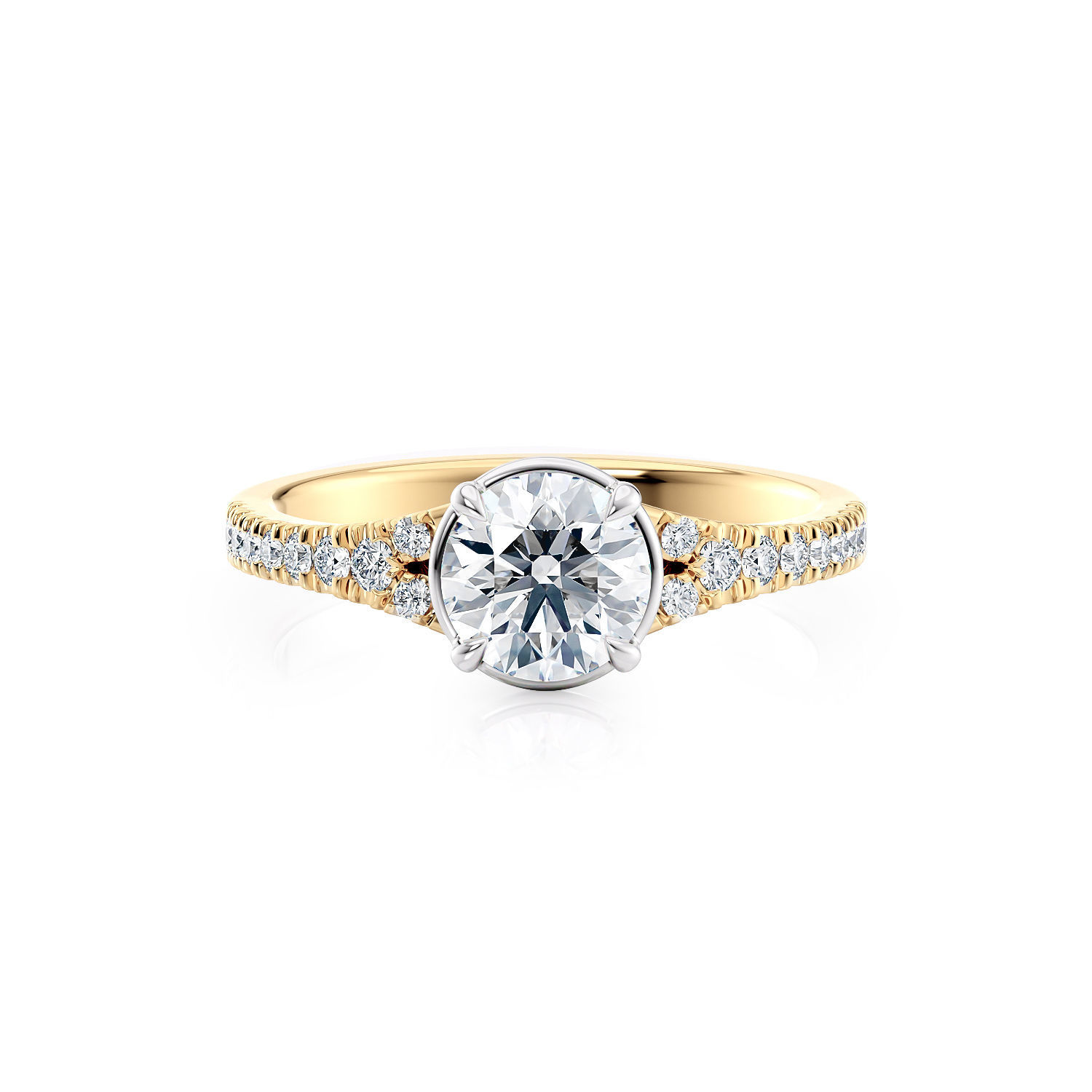 Split shank engagement ring R 0349 printable 3d model 3D print model_10