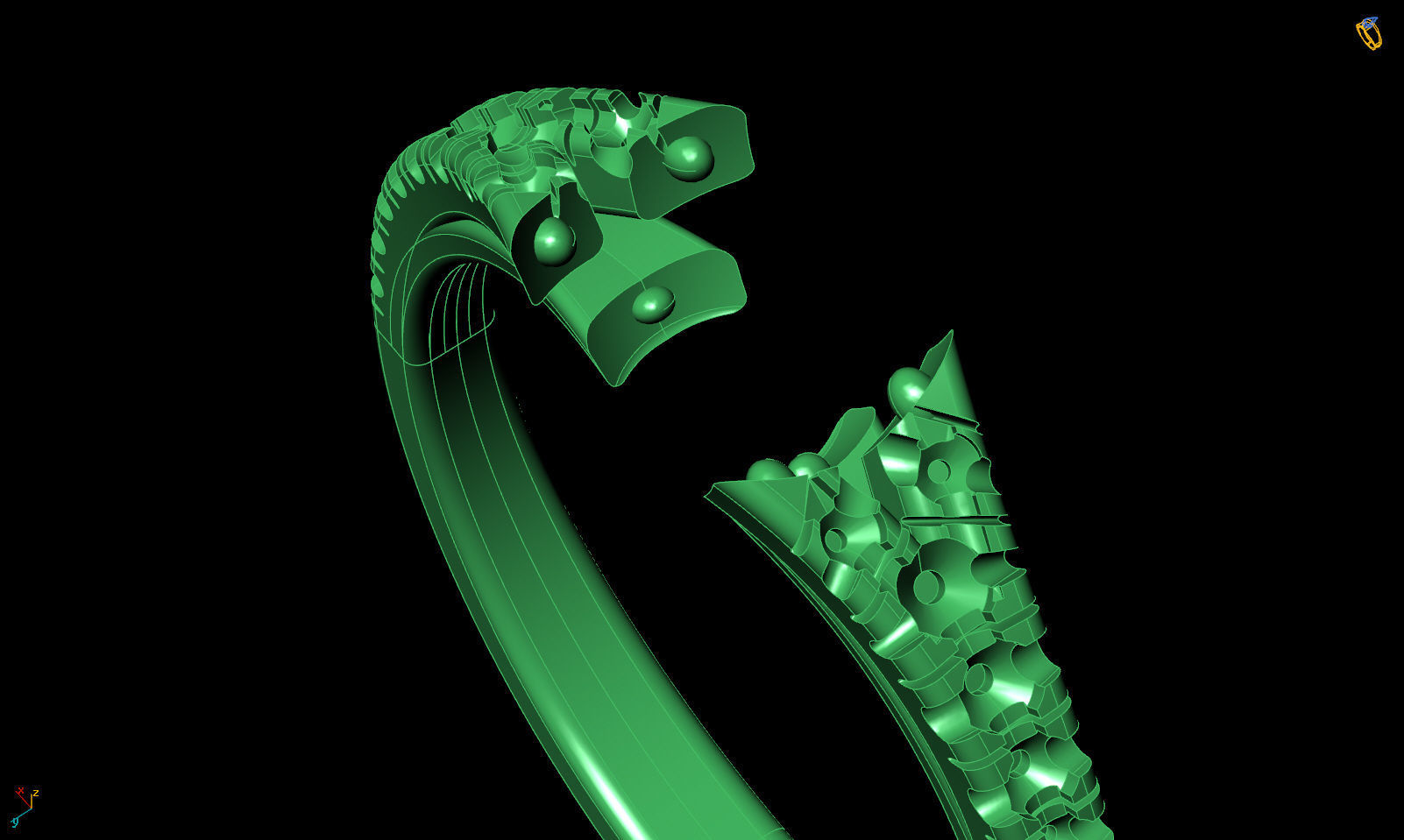 Split shank engagement ring R 0349 printable 3d model 3D print model_30