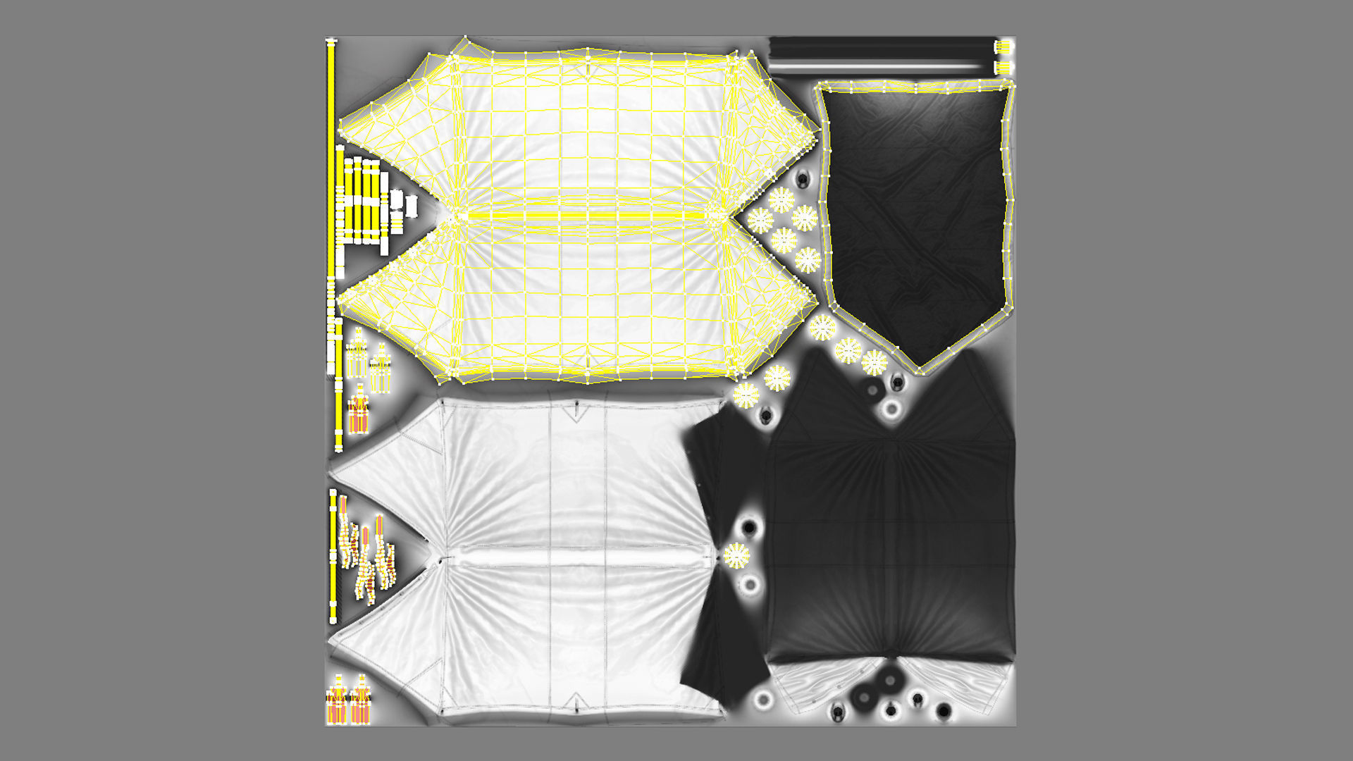 Military Tent WWII TwoSleeping close vr1 Low-poly 3D model_19