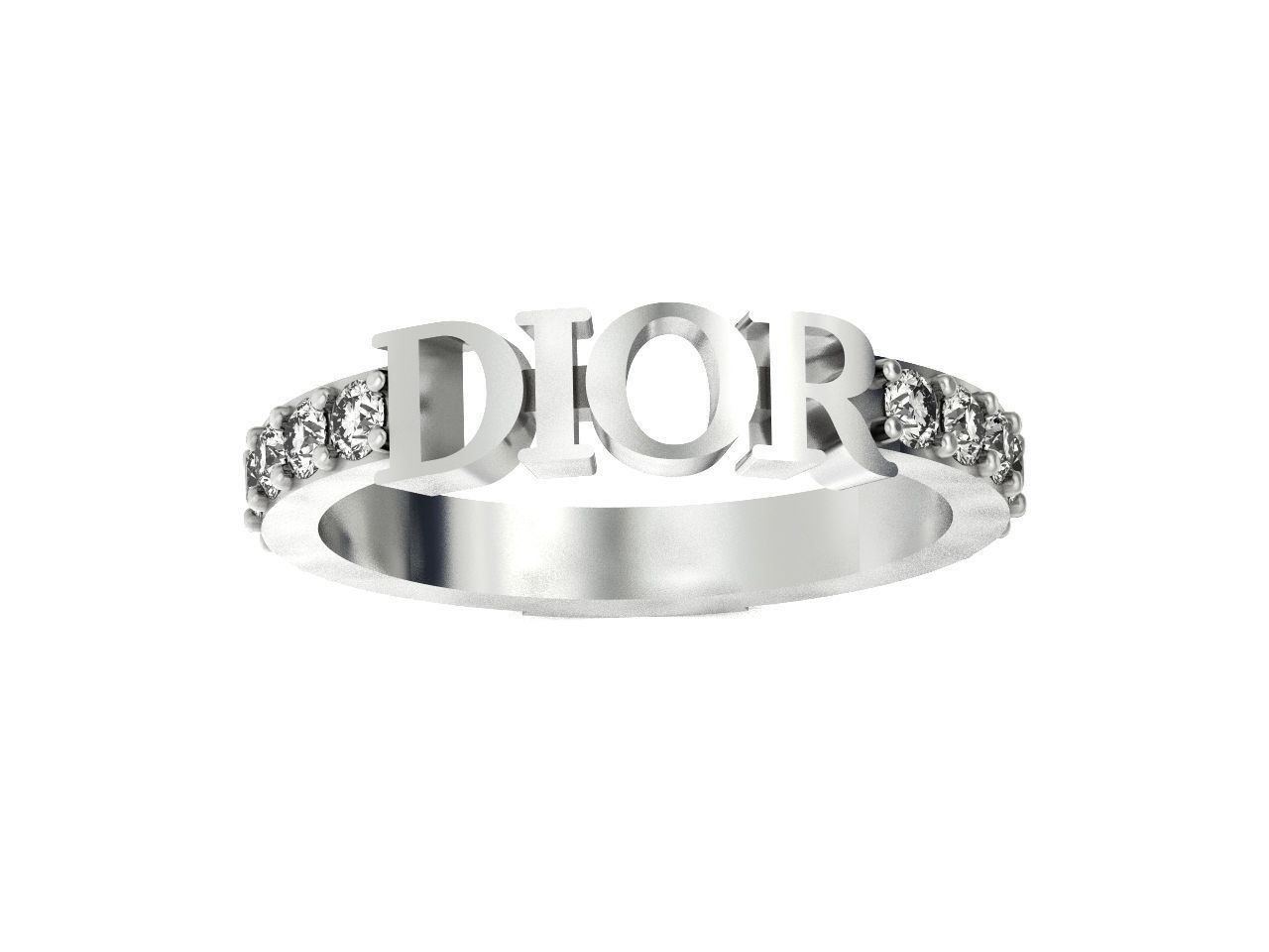 Dior ring fashion 2777 3D print model_13