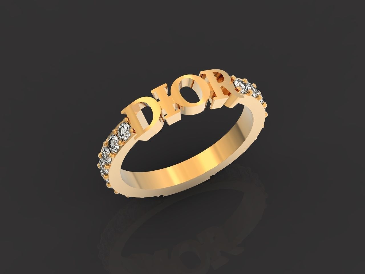 Dior ring fashion 2777 3D print model_26