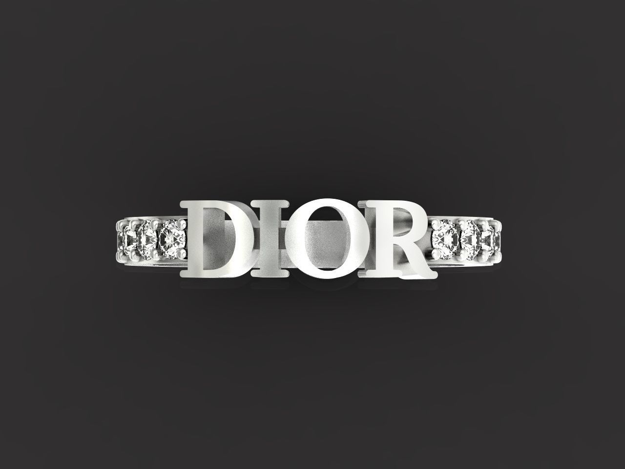 Dior ring fashion 2777 3D print model_2