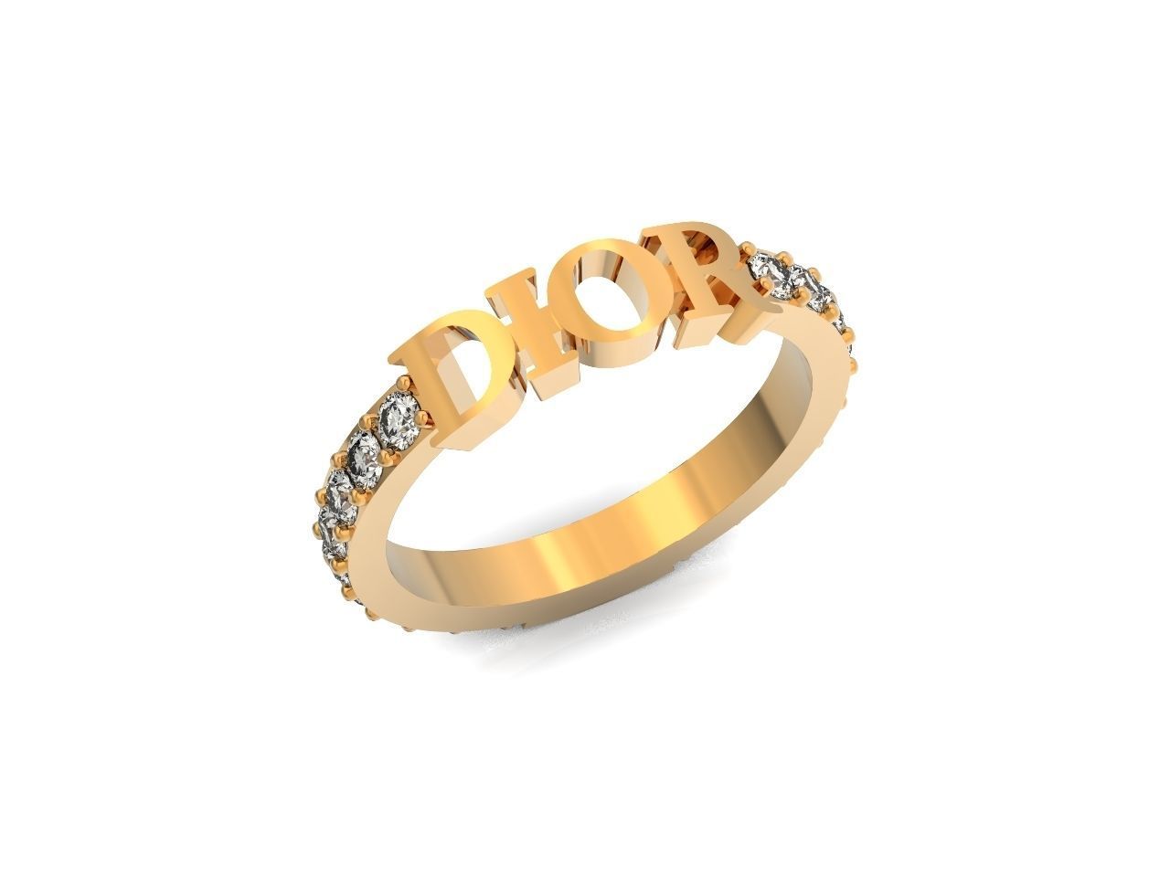Dior ring fashion 2777 3D print model_25