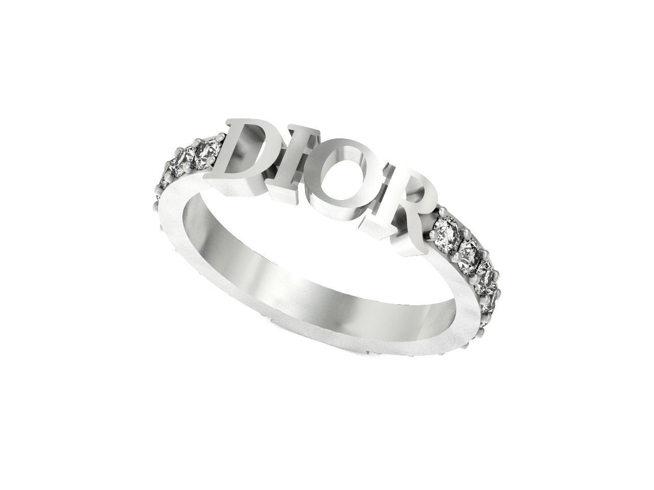 Dior ring fashion 2777 3D print model_15