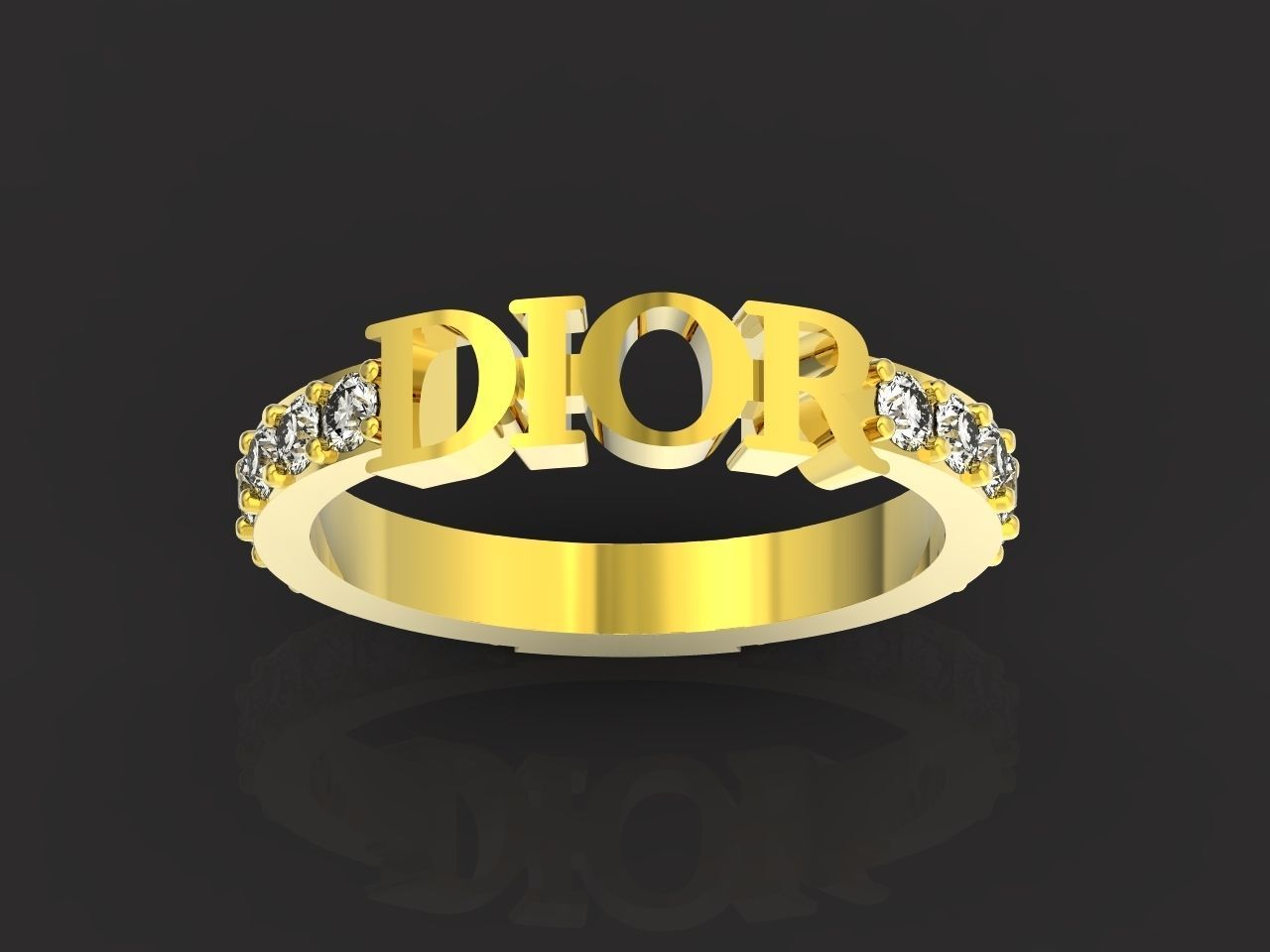 Dior ring fashion 2777 3D print model_38