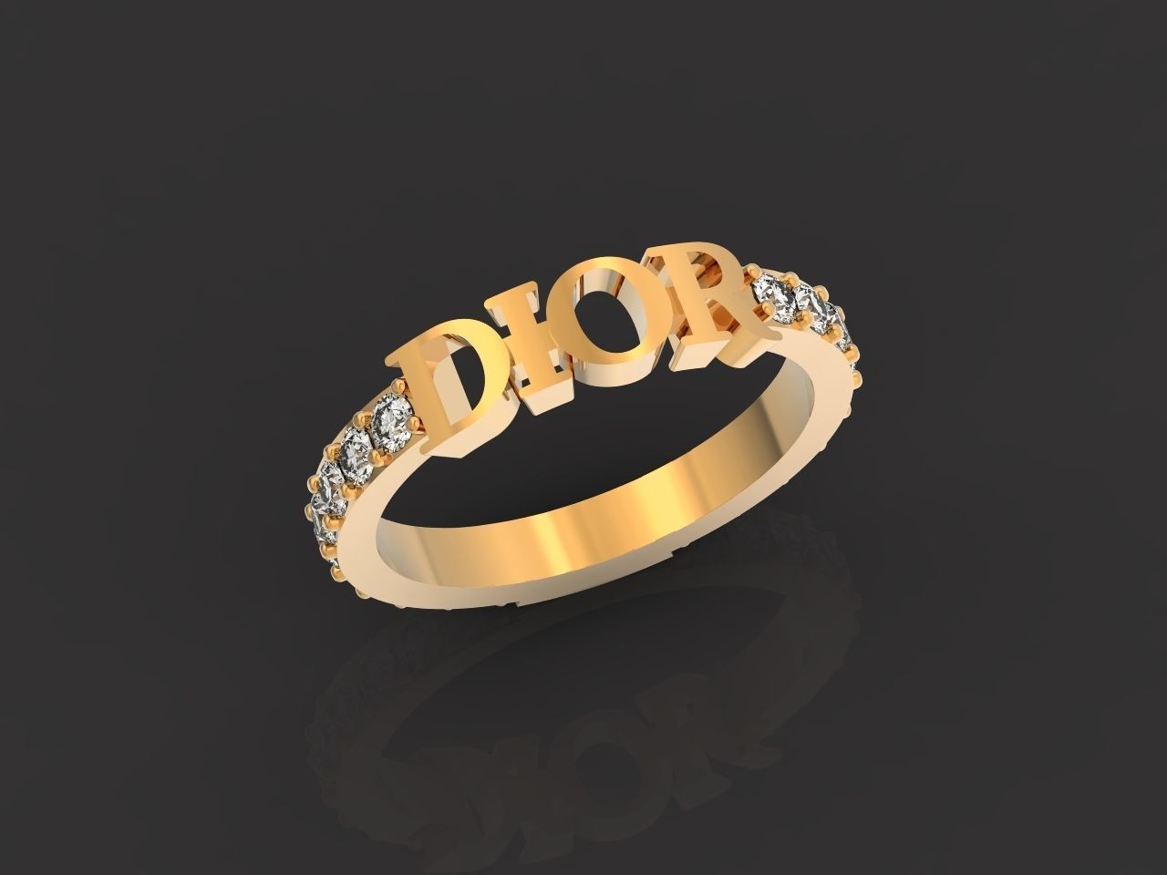 Dior ring fashion 2777 3D print model_33