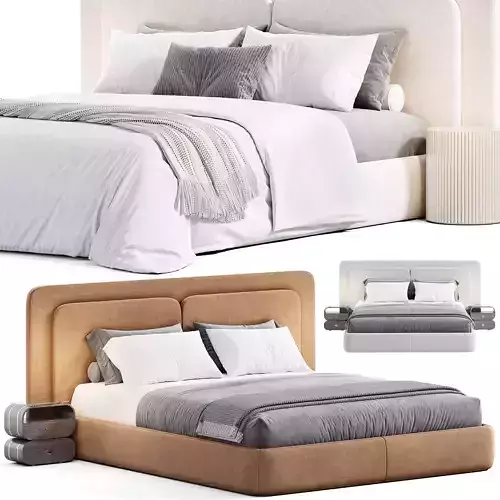 Savona bed by Comocasa 3D model
