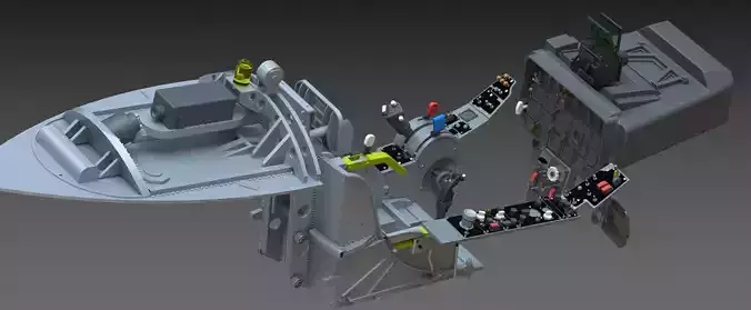 F86 Hight Definition Work Complete Cockpit STL FILES ONLY  3D print model