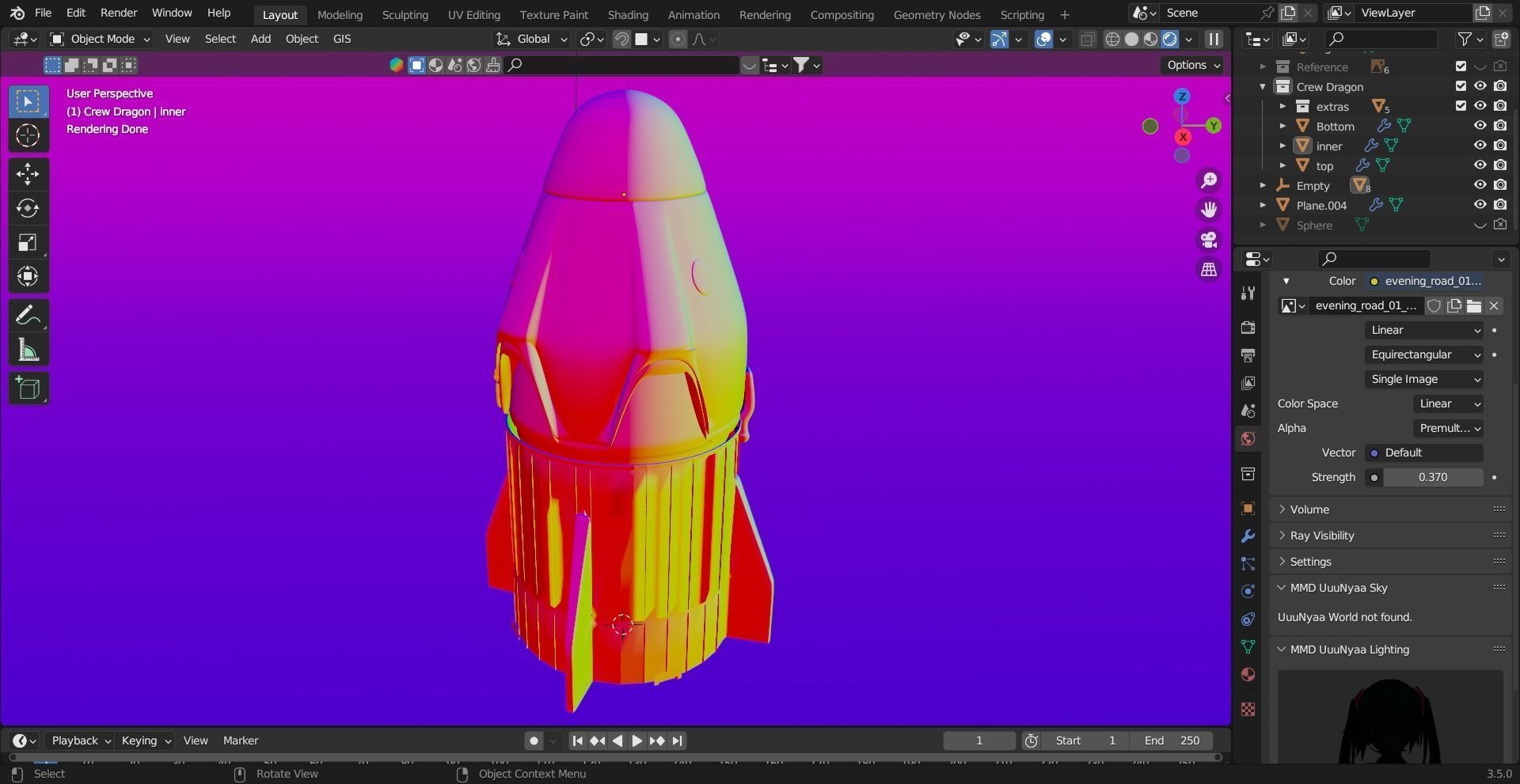 SpaceX Crew Dragon Low-poly 3D model_18