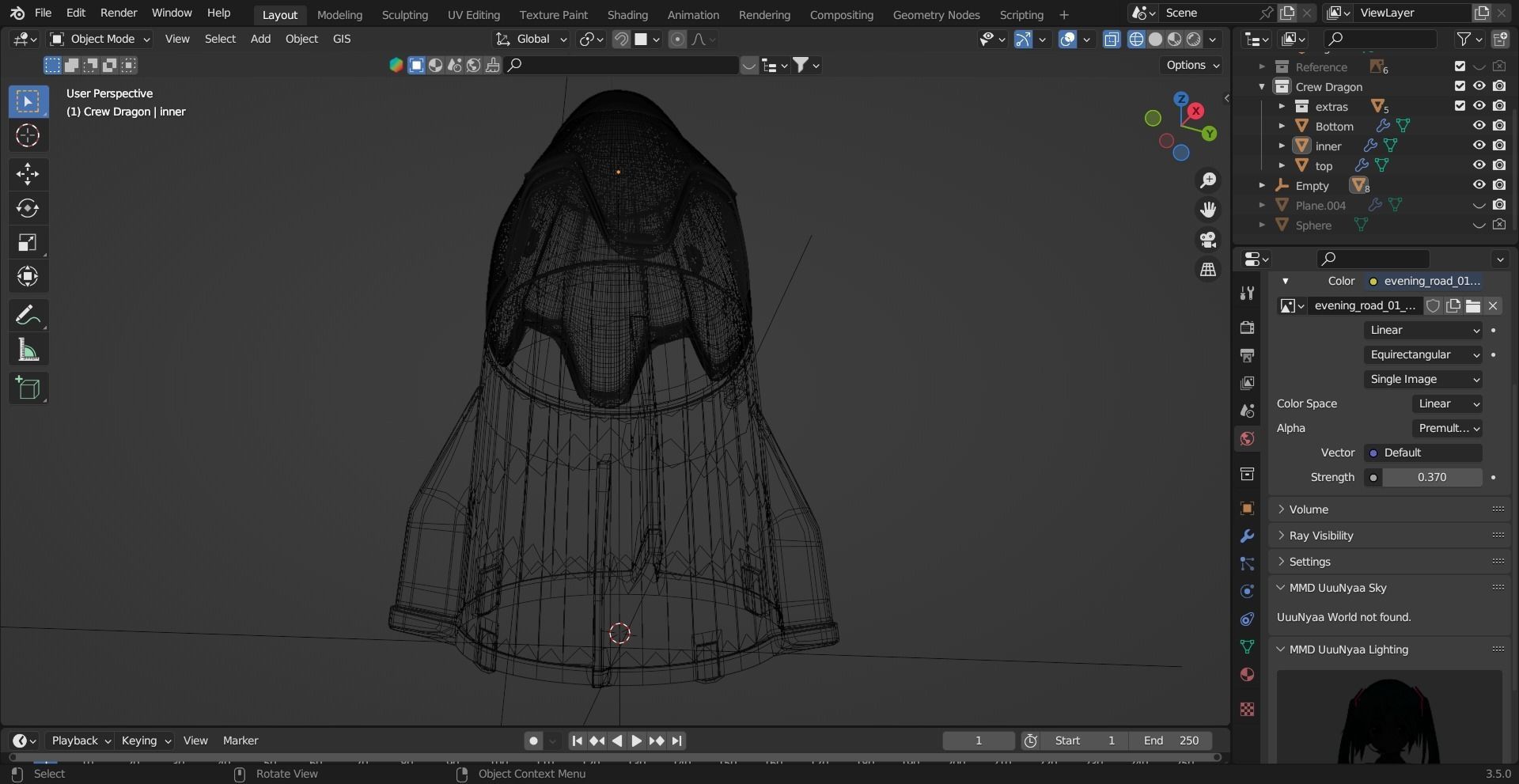 SpaceX Crew Dragon Low-poly 3D model_15