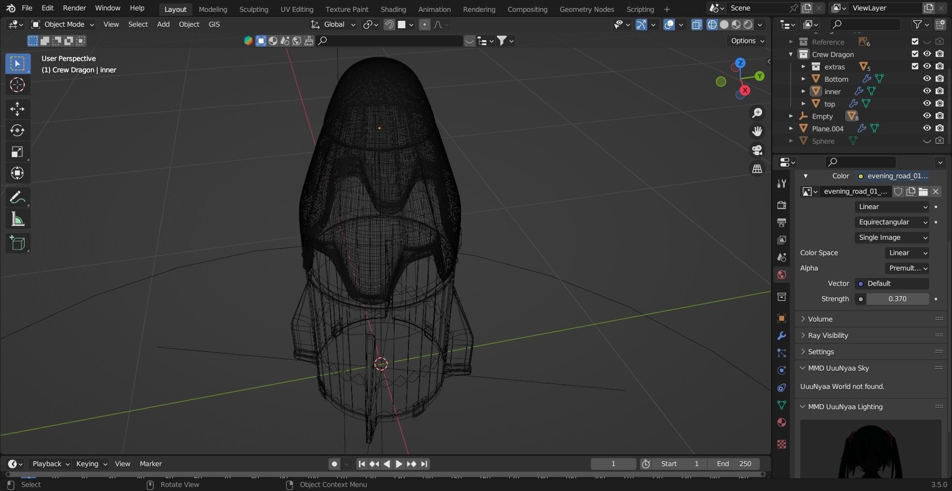 SpaceX Crew Dragon Low-poly 3D model_16