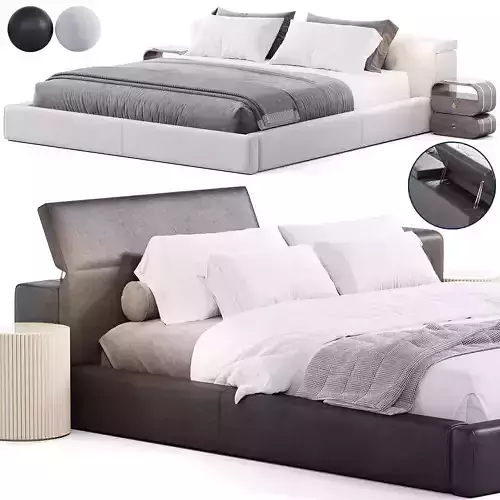 Plan Bed by Naustro Accent Collection 3D model