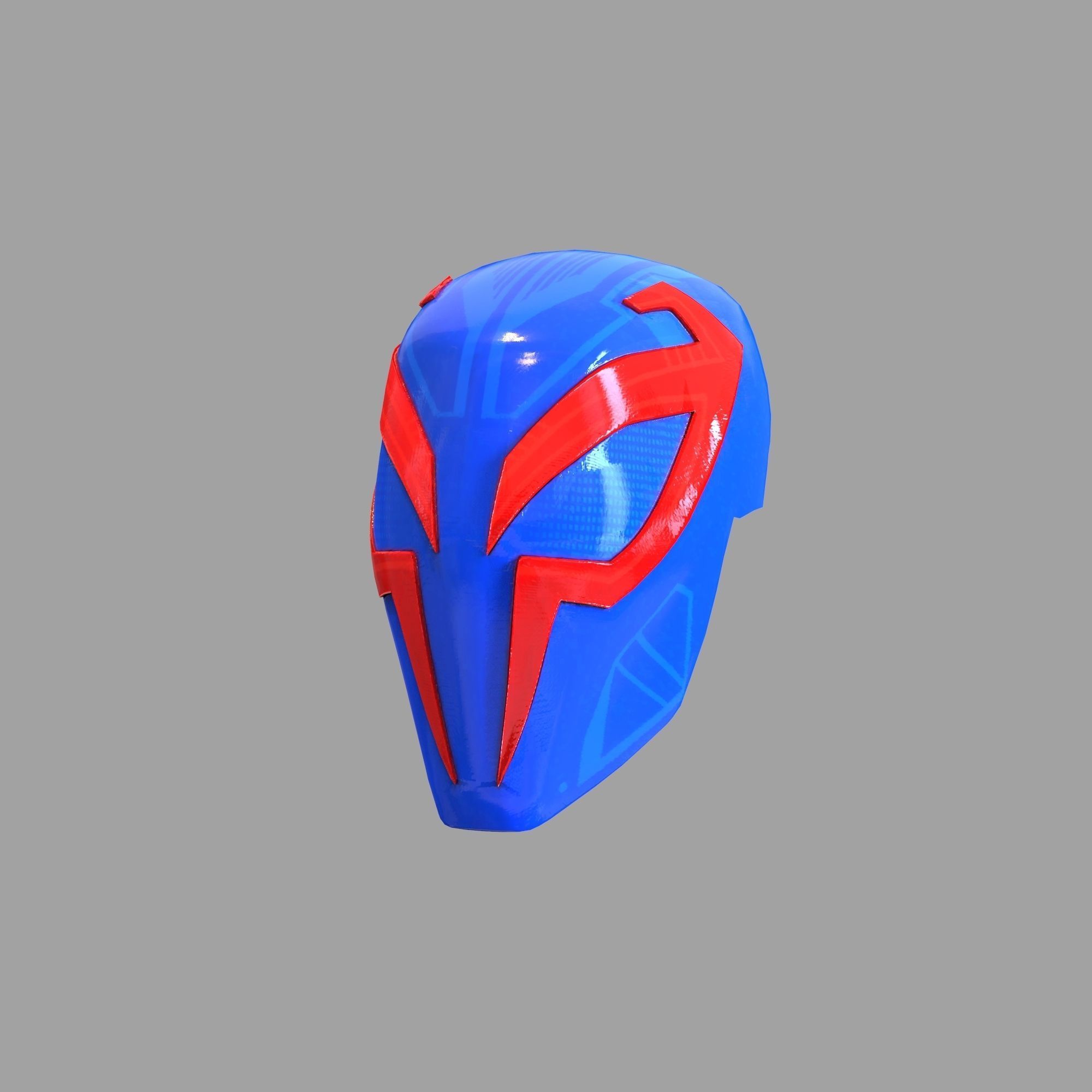 Spider Man 2099 Future Full Wearable Helmet 3D print model_77