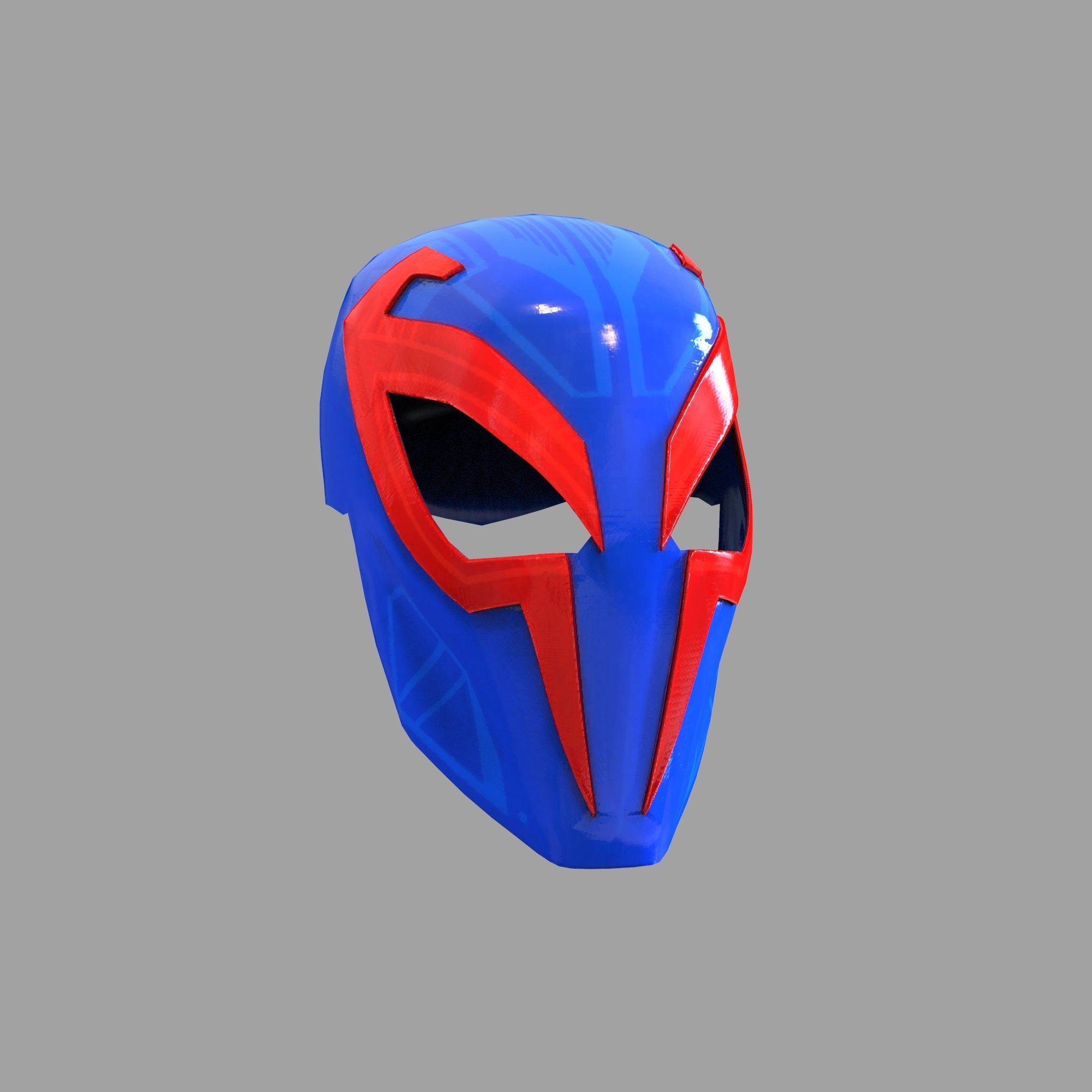 Spider Man 2099 Future Full Wearable Helmet 3D print model_29