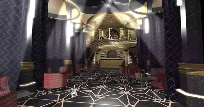 The Night Car - Snowpiercer Backdrop Low-poly 3D model