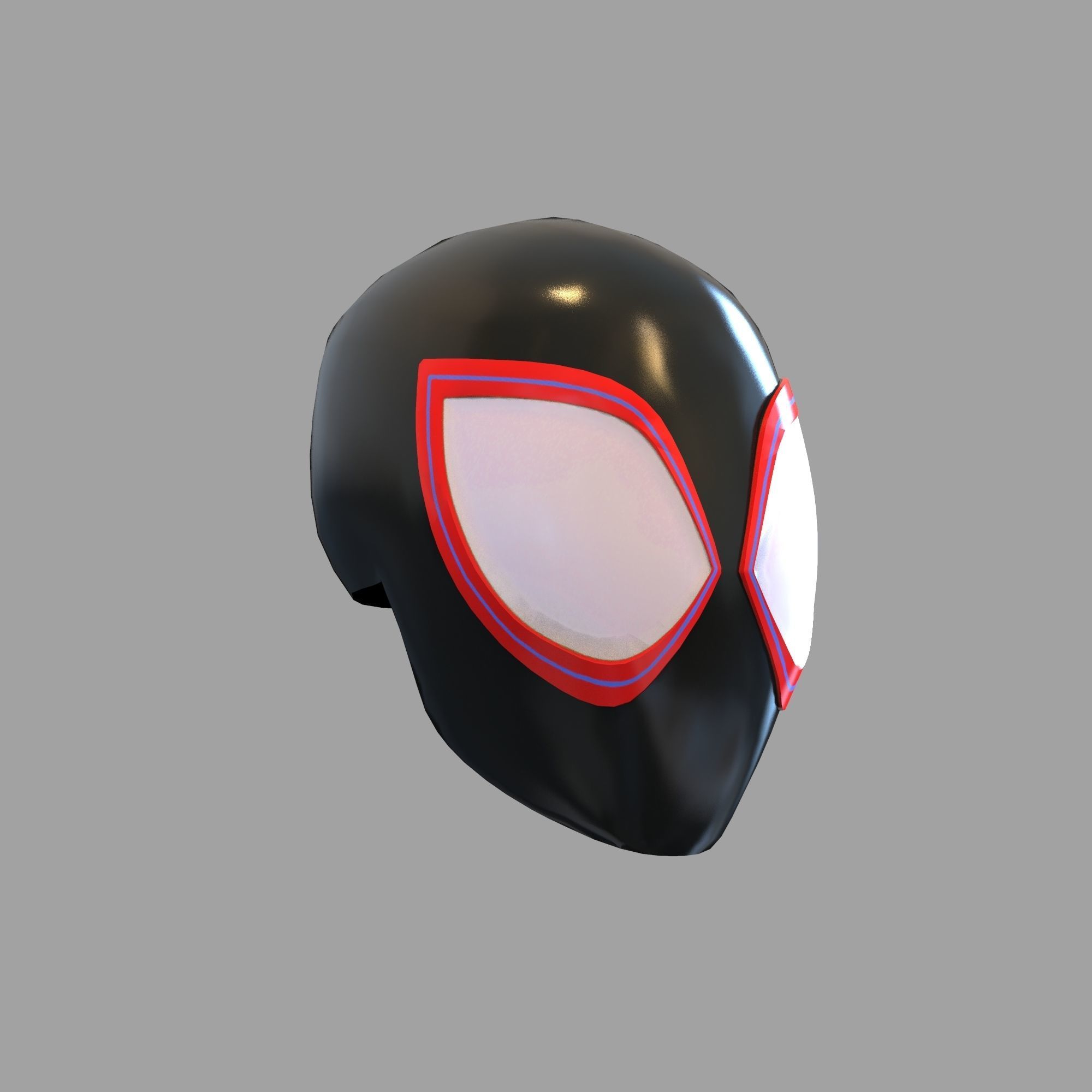 Miles Morales Spider Man in Spiderverse Full Wearable Helmet 3D print model_56