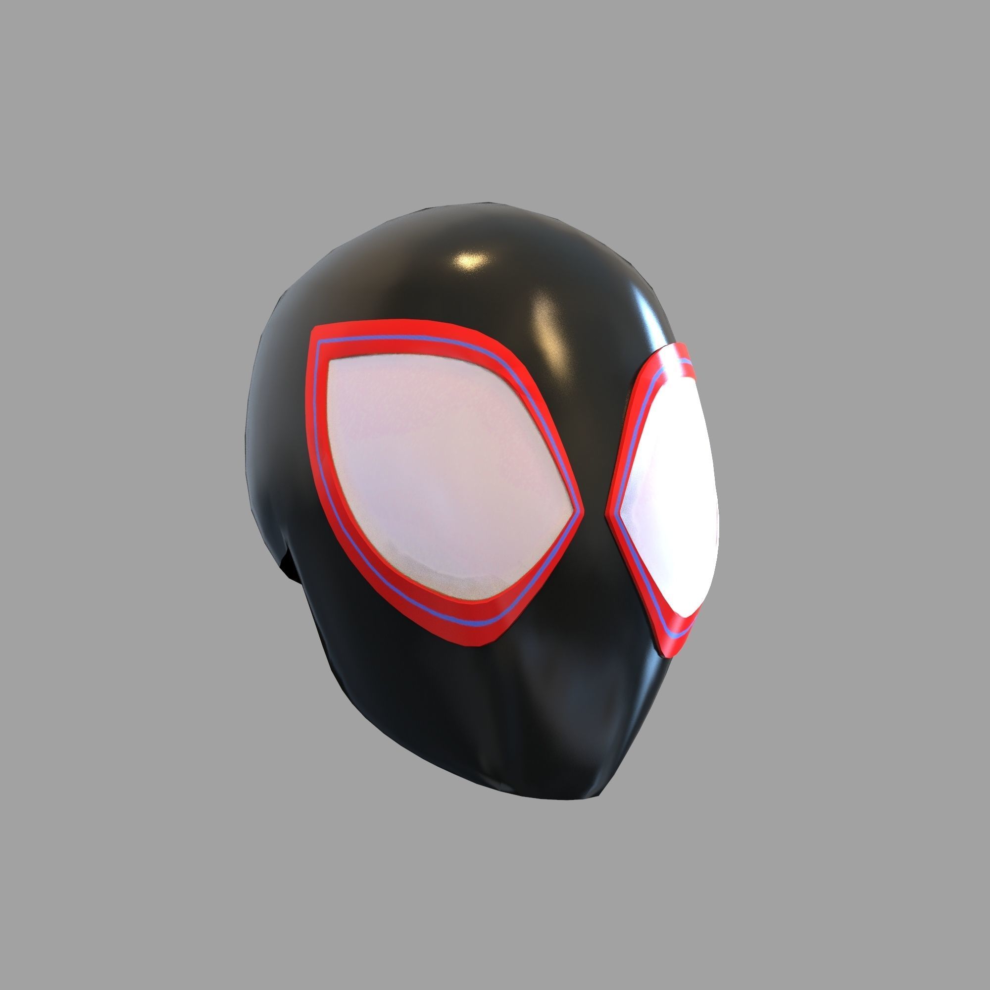 Miles Morales Spider Man in Spiderverse Full Wearable Helmet 3D print model_100