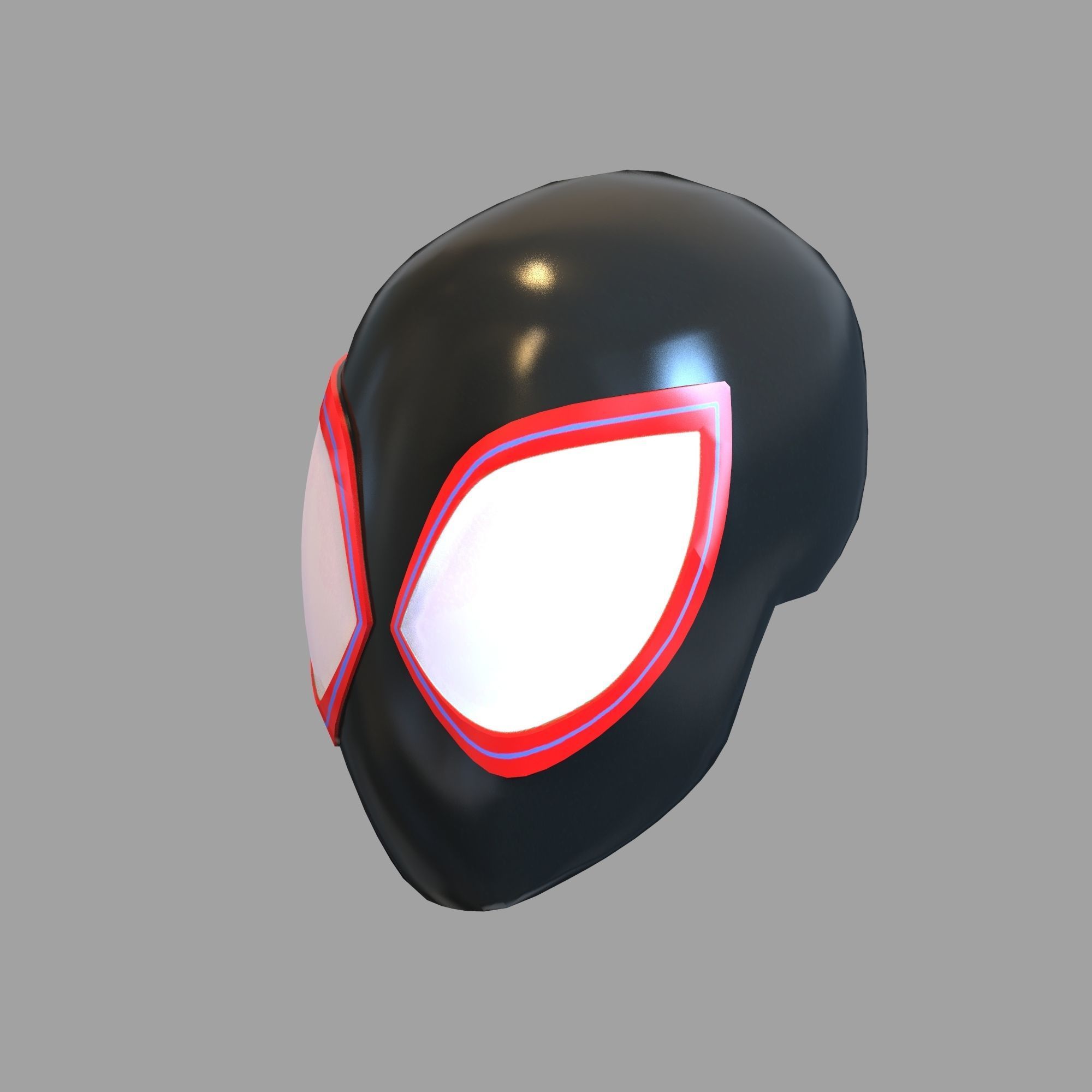 Miles Morales Spider Man in Spiderverse Full Wearable Helmet 3D print model_78