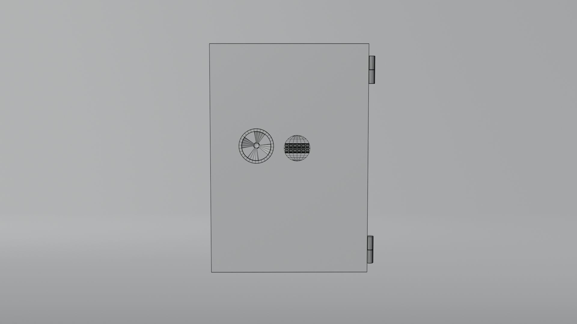 Low-poly Safe by Nikdox Low-poly 3D model_11