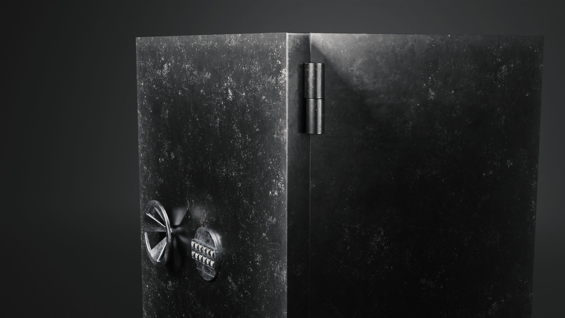 Low-poly Safe by Nikdox Low-poly 3D model_8