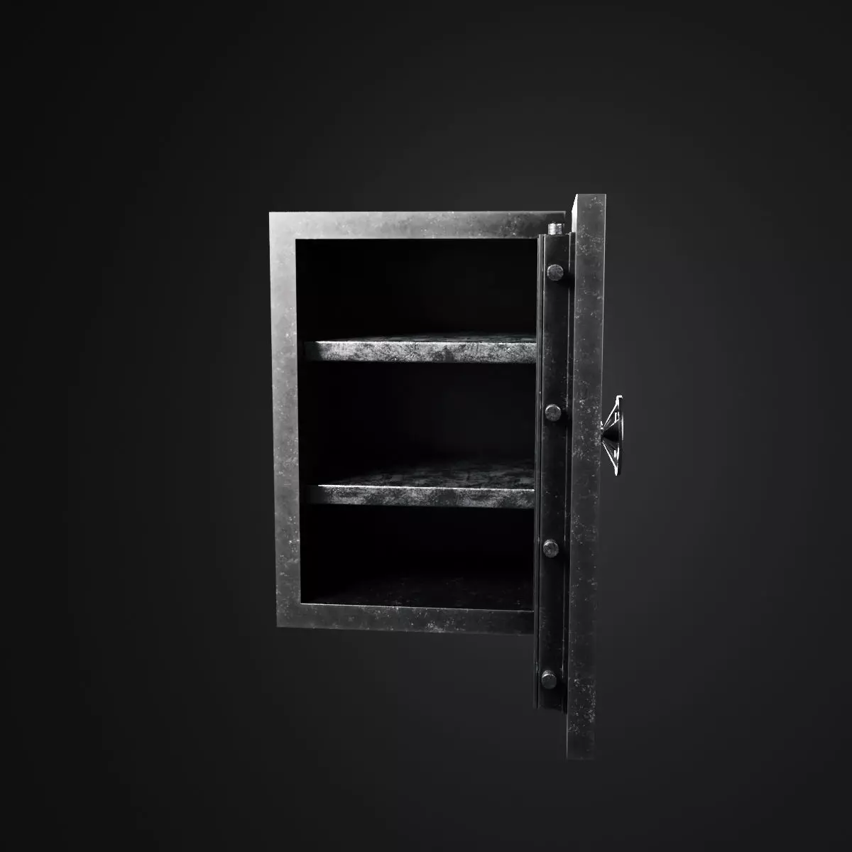 Low-poly Safe by Nikdox Low-poly 3D model_0