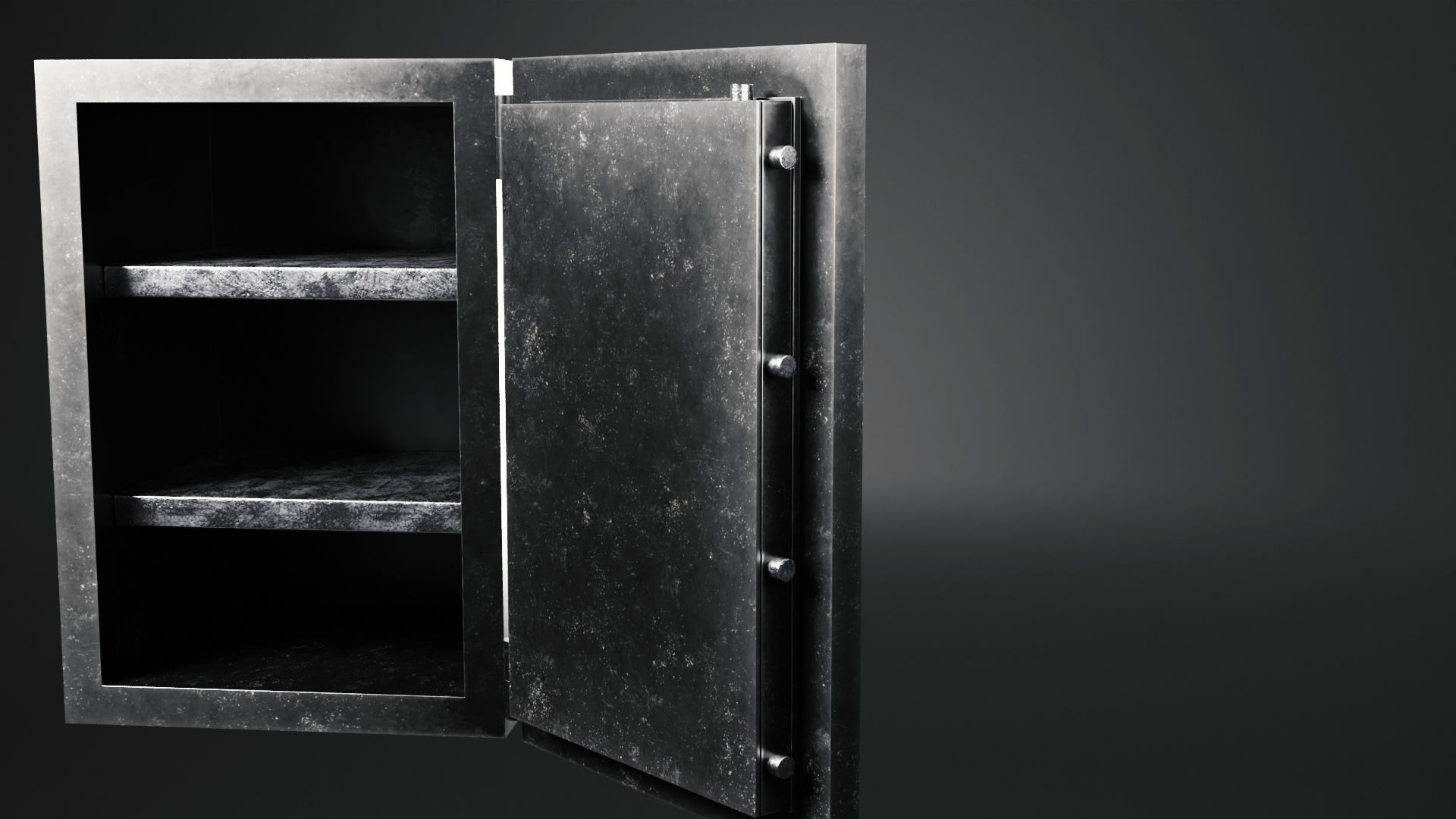 Low-poly Safe by Nikdox Low-poly 3D model_3