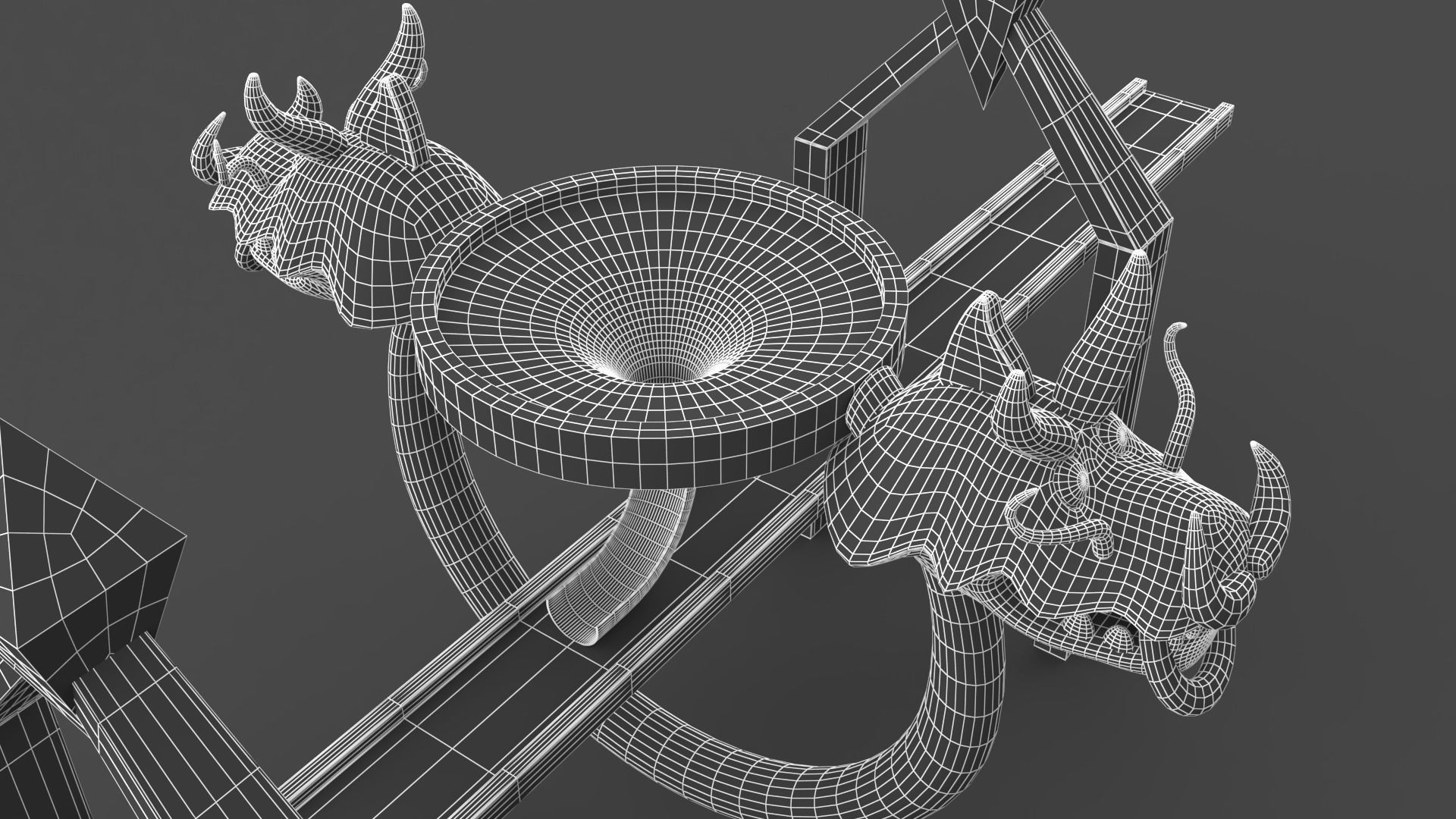 Infinity Run Game Stage Low-poly 3D model Low-poly 3D model_5