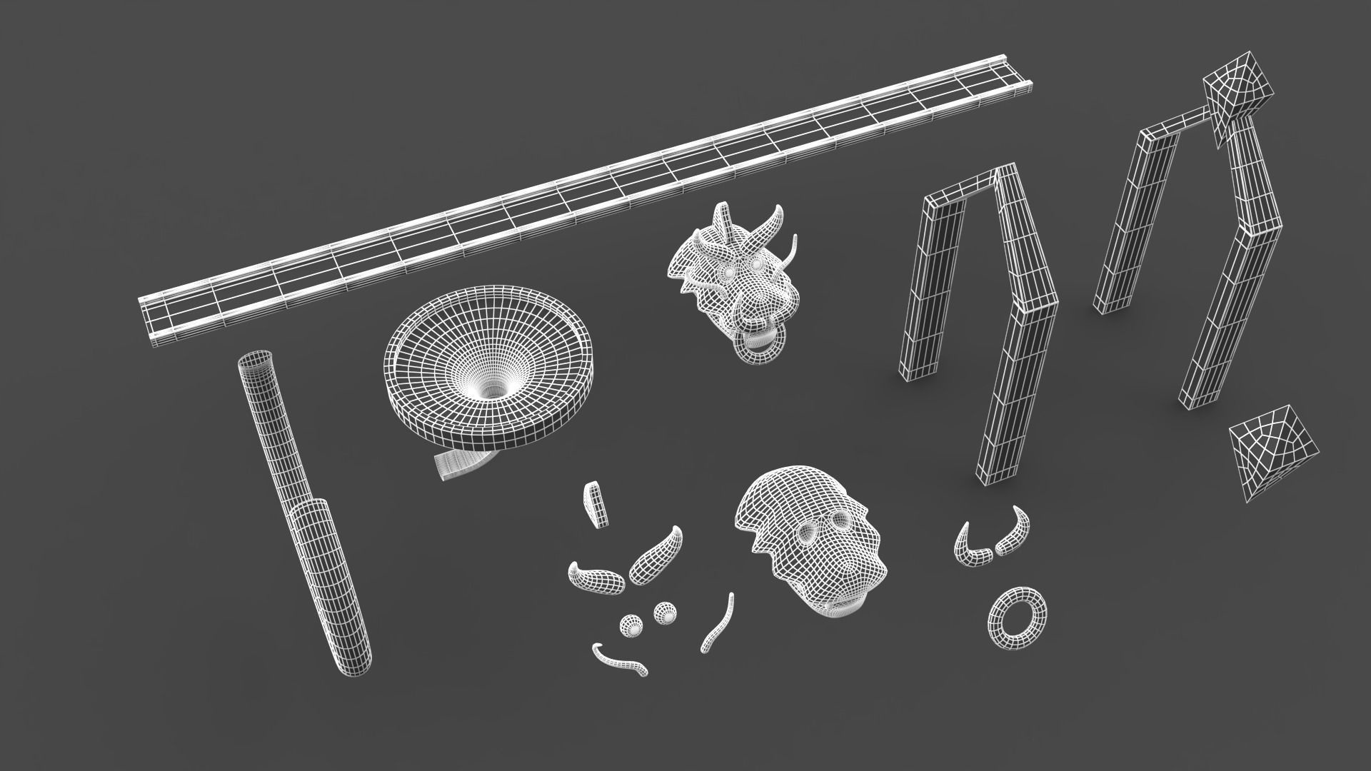 Infinity Run Game Stage Low-poly 3D model Low-poly 3D model_7