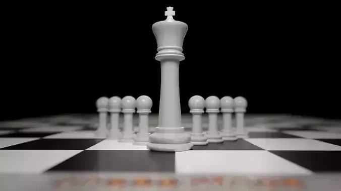 Chess board with all Pieces