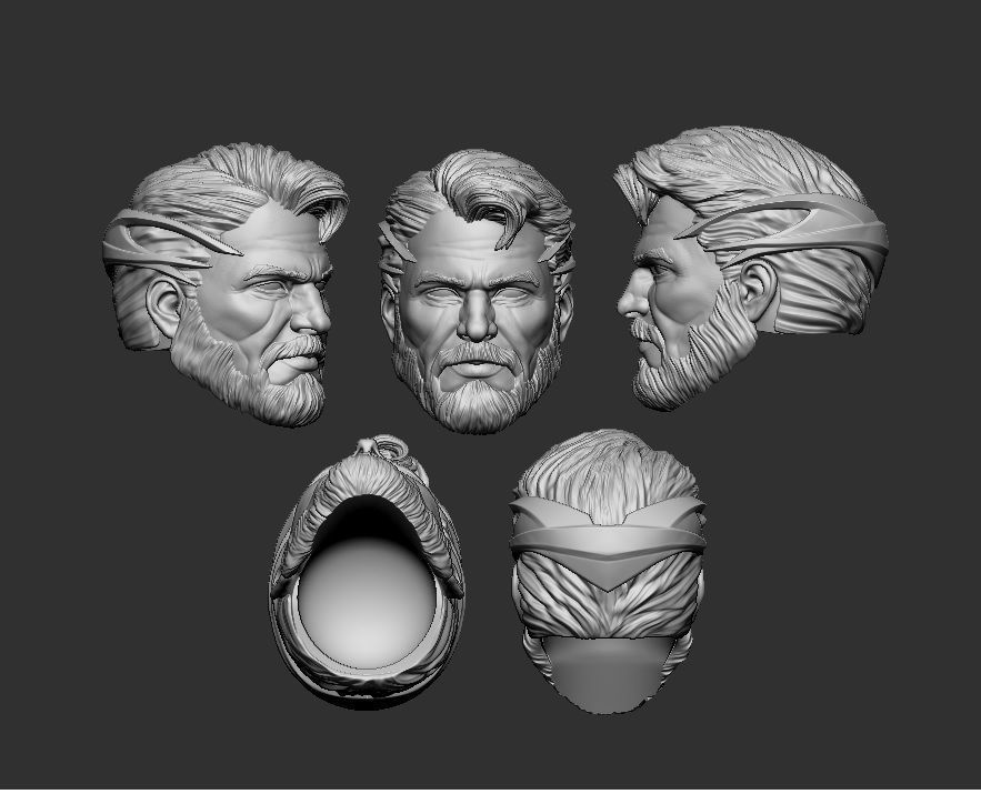 Superman 6th Dimension- Head for Action Figures 3D print model 3D print model_2