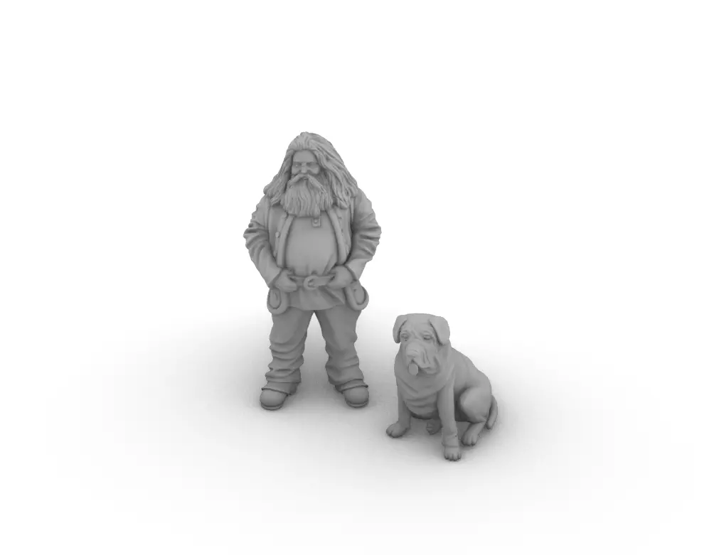 Hagrid and Thor from Harry Potter - 3D Model File STL 3D print model_0