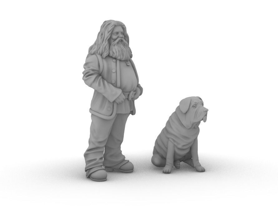 Hagrid and Thor from Harry Potter - 3D Model File STL 3D print model_2