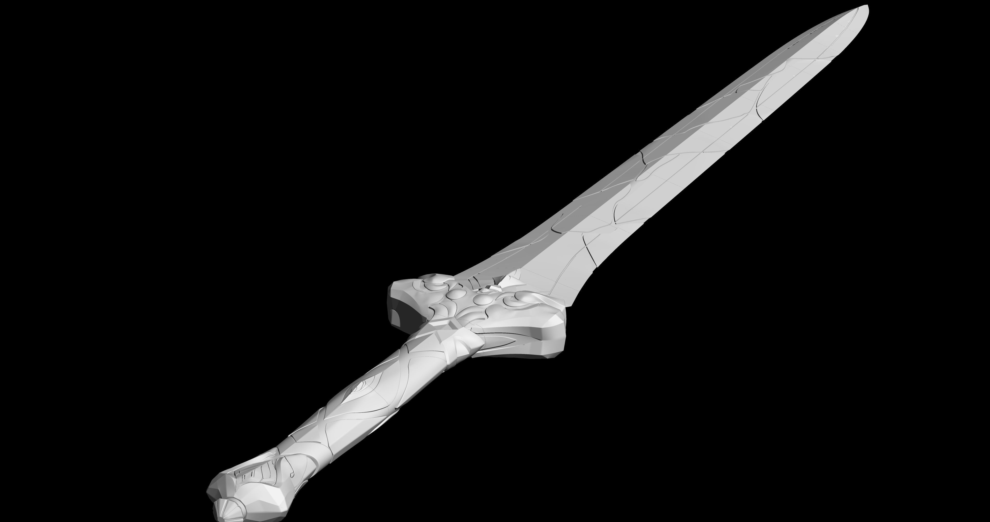 Honkai star rail blade sword 3D print model_4