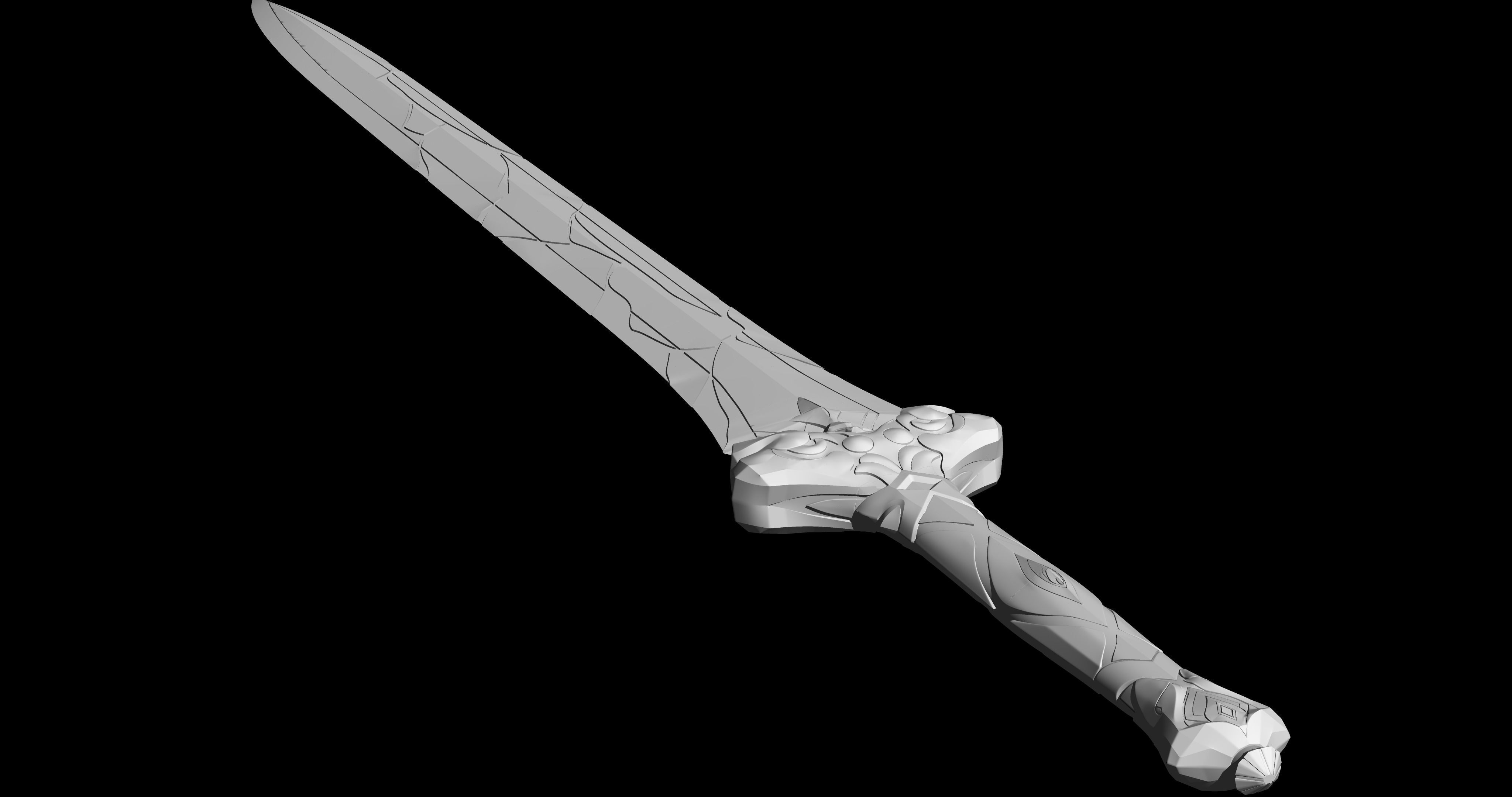 Honkai star rail blade sword 3D print model_2