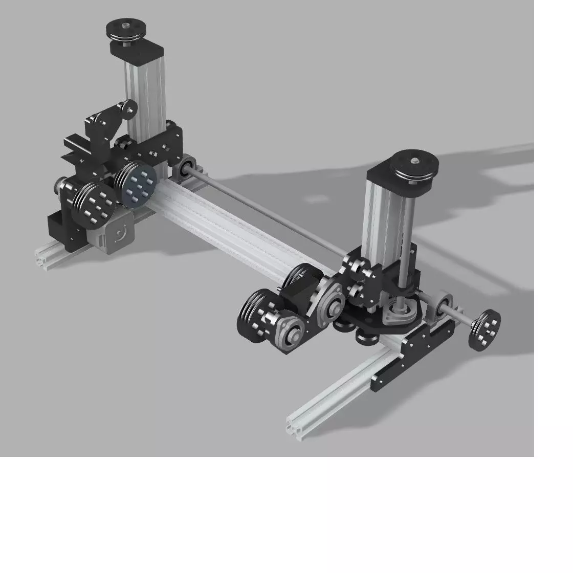 CNC Laser Engraver Rotary Attachment Module 3D print model_0