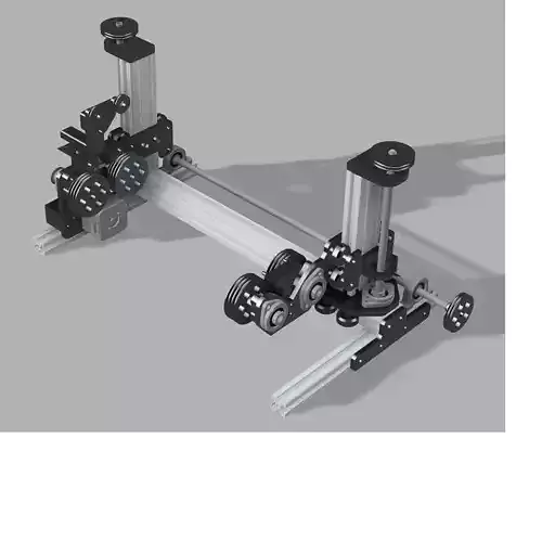 CNC Laser Engraver Rotary Attachment Module 3D print model
