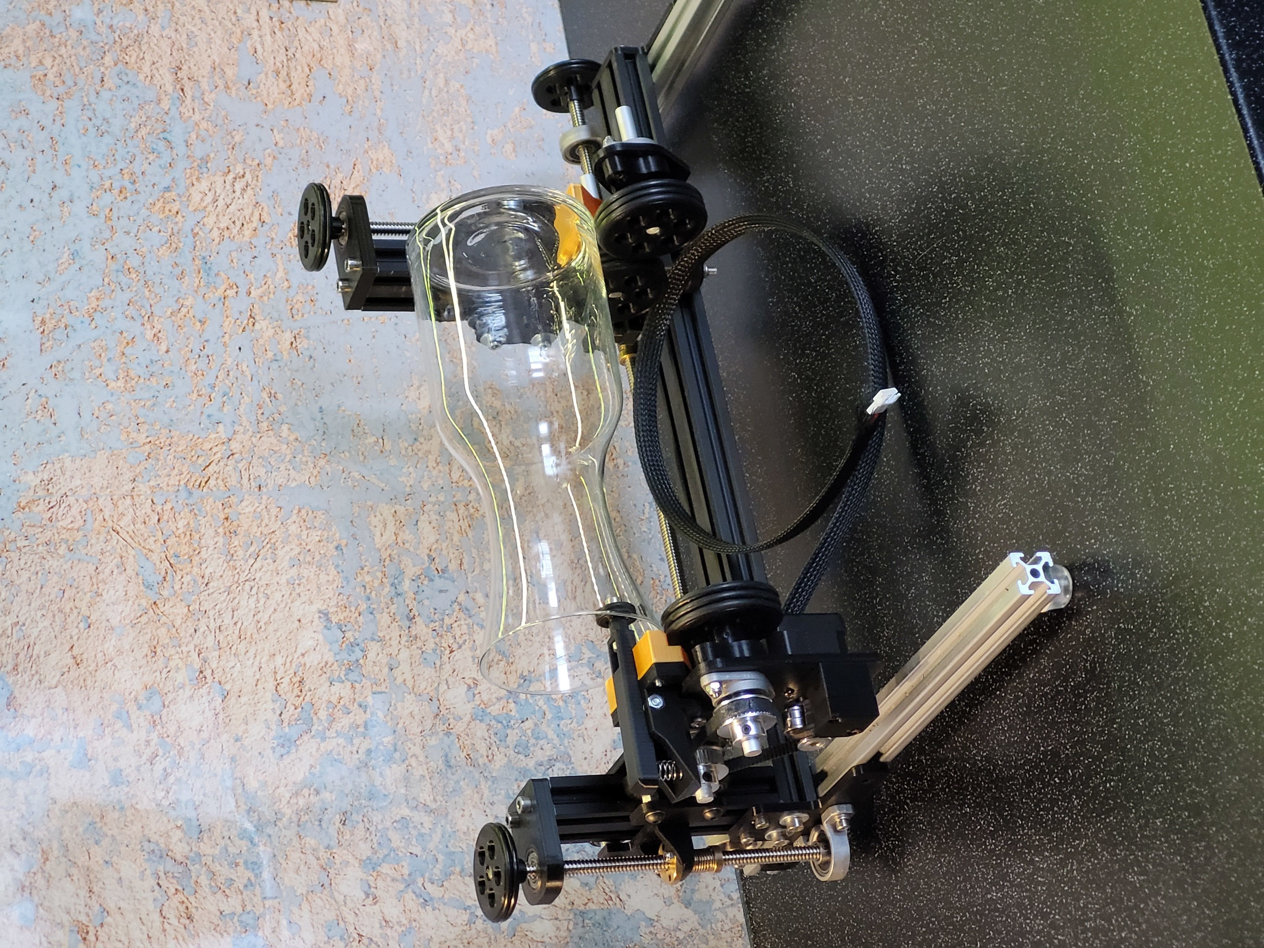 CNC Laser Engraver Rotary Attachment Module 3D print model_4