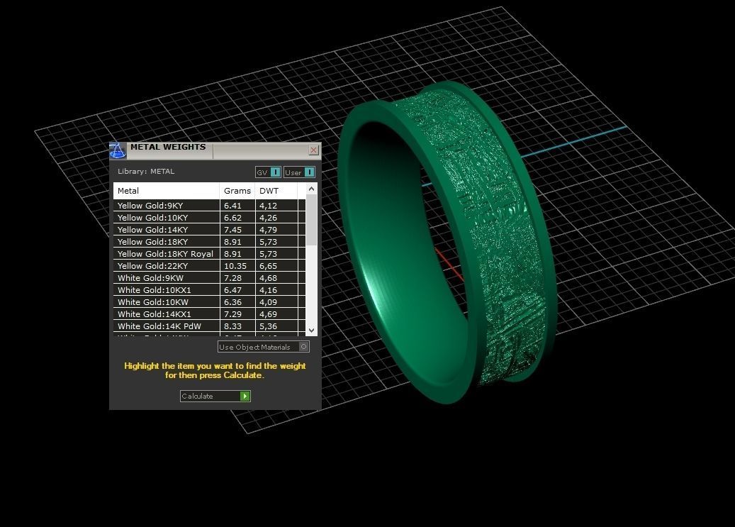 Meteorite Beveled Edge Wedding Ring  2769 3D print model_4
