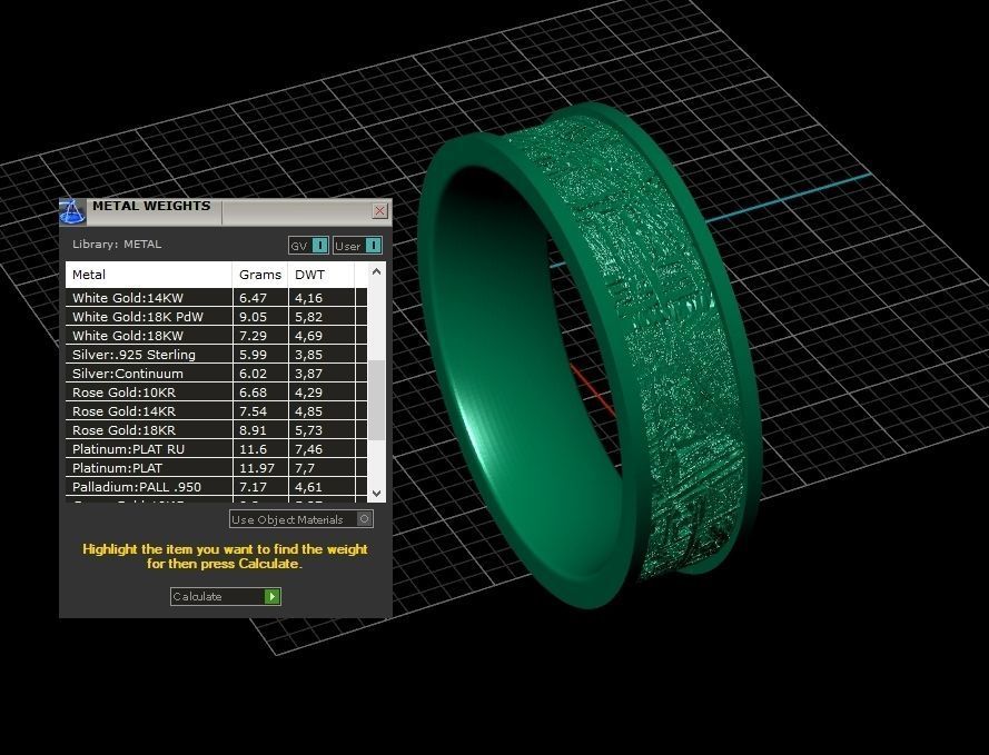 Meteorite Beveled Edge Wedding Ring  2769 3D print model_5
