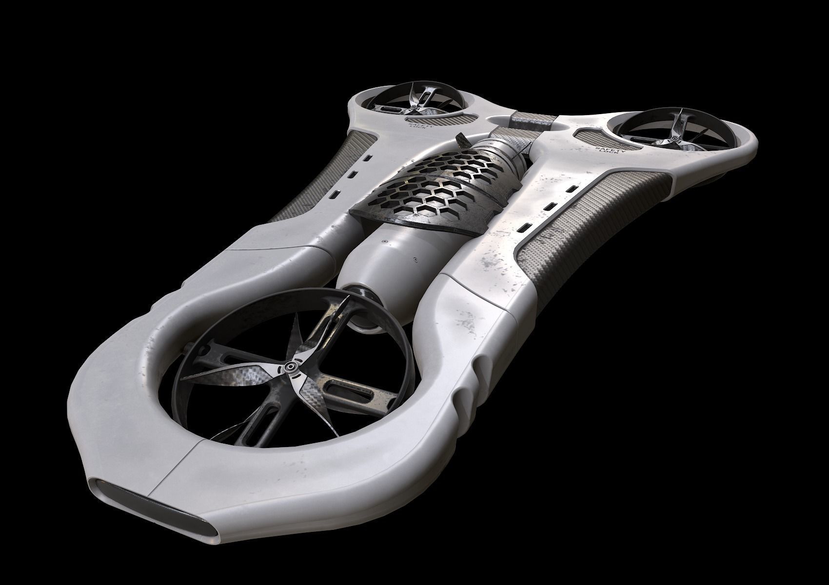 Armed Drone concept Textured Pbr 3D model_2