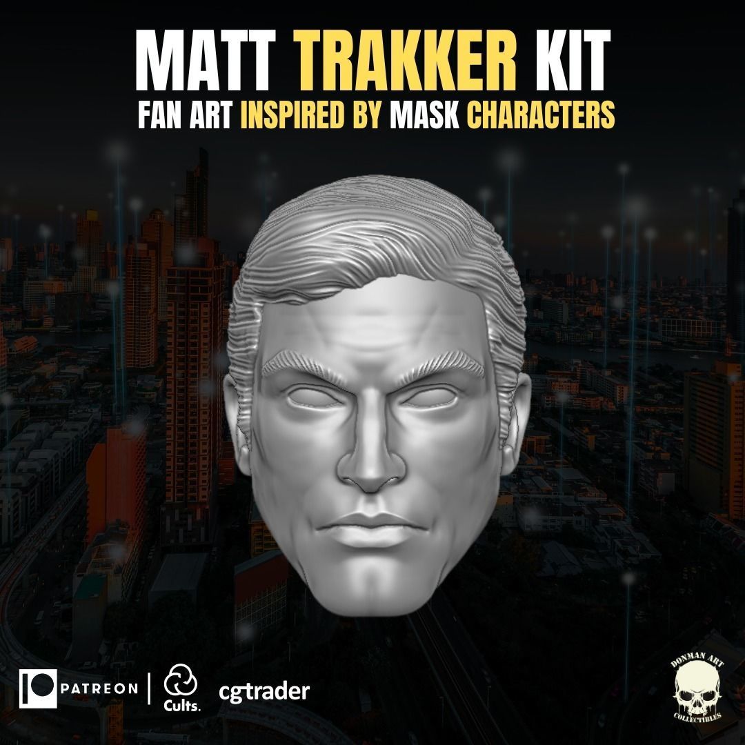 Matt Trakker Kit fan Art for Action Figures 3D print model_6