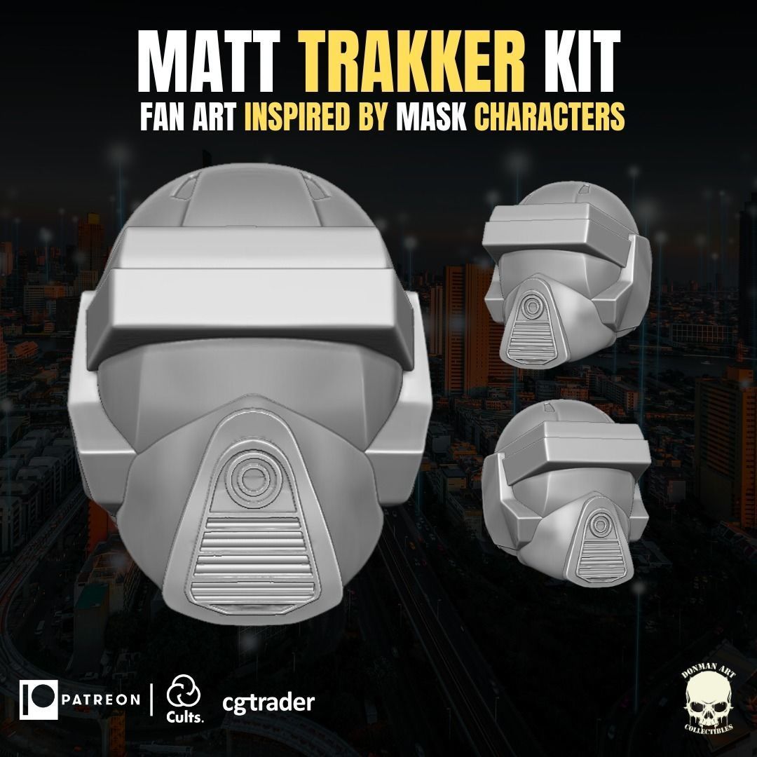 Matt Trakker Kit fan Art for Action Figures 3D print model_8