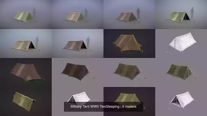 Military Tent WWII TwoSleeping