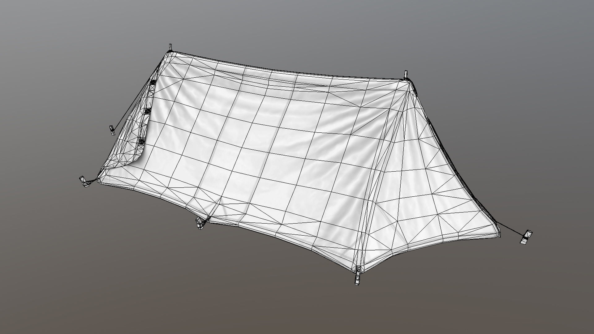 Military Tent WWII TwoSleeping 3D Model Collection_22