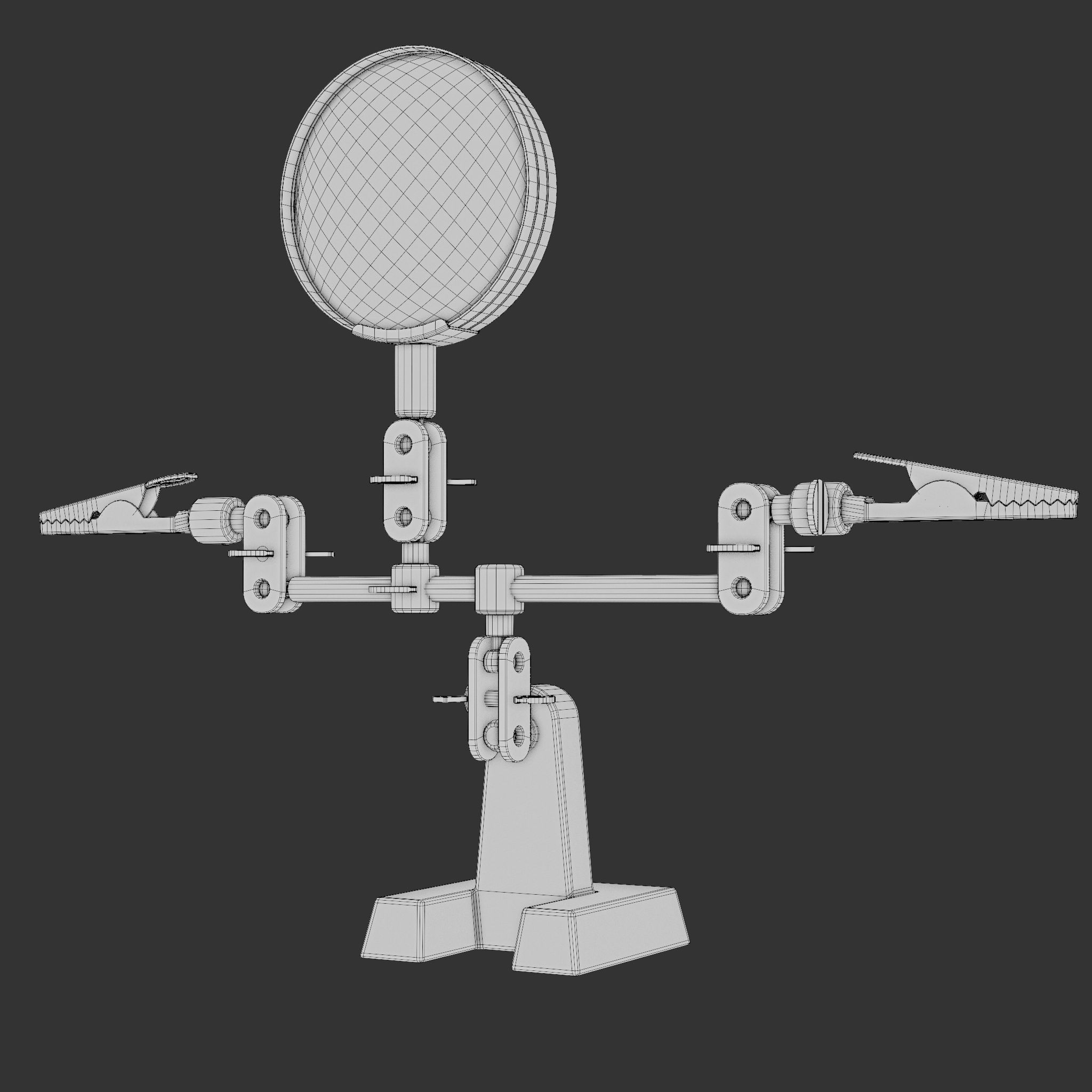 Articulated Clamp Low-poly 3D model_5