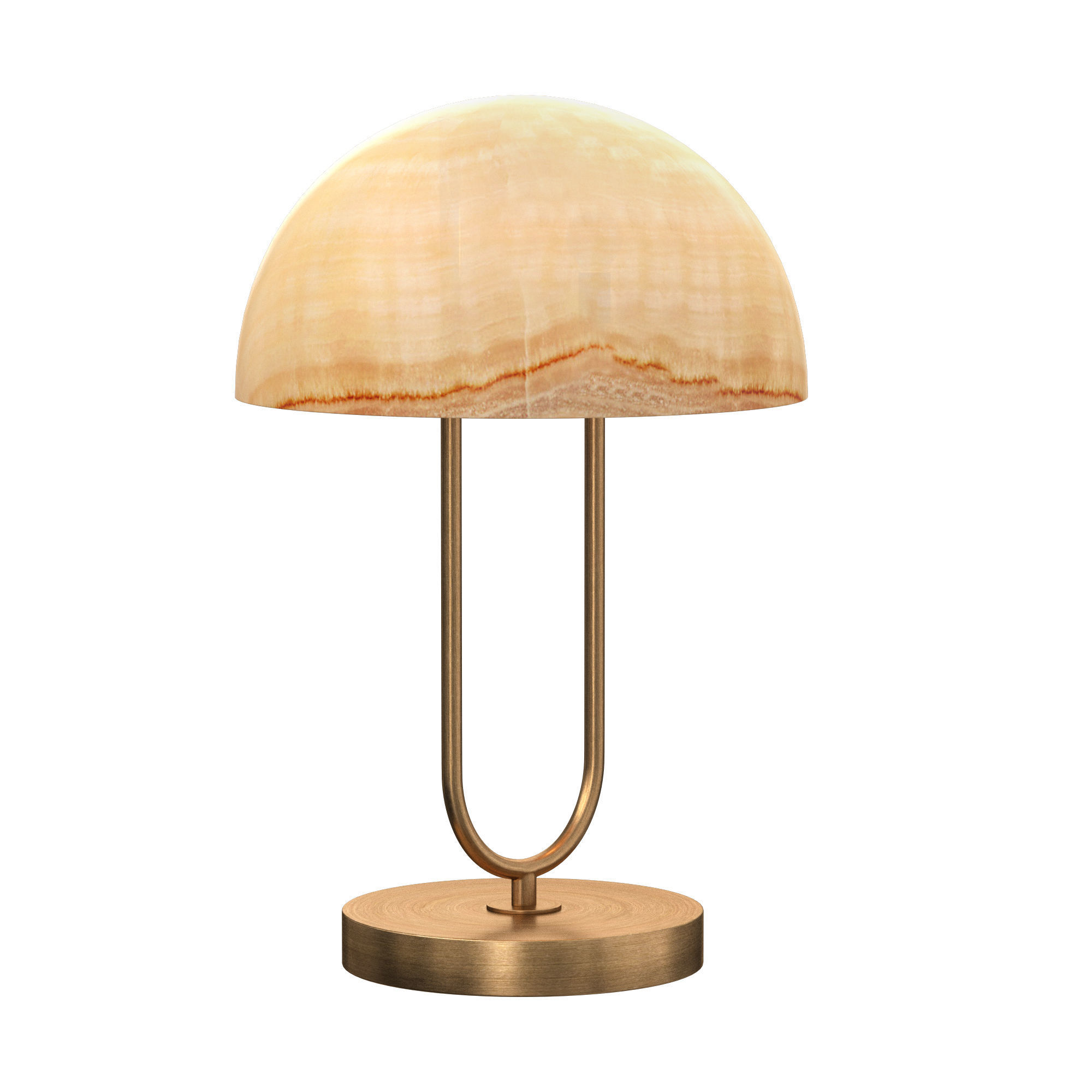 LIVIA ALABASTER TABLE LAMP - BRASS 3D model_2
